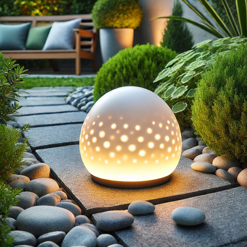 Glow Pebble Garden Lamp